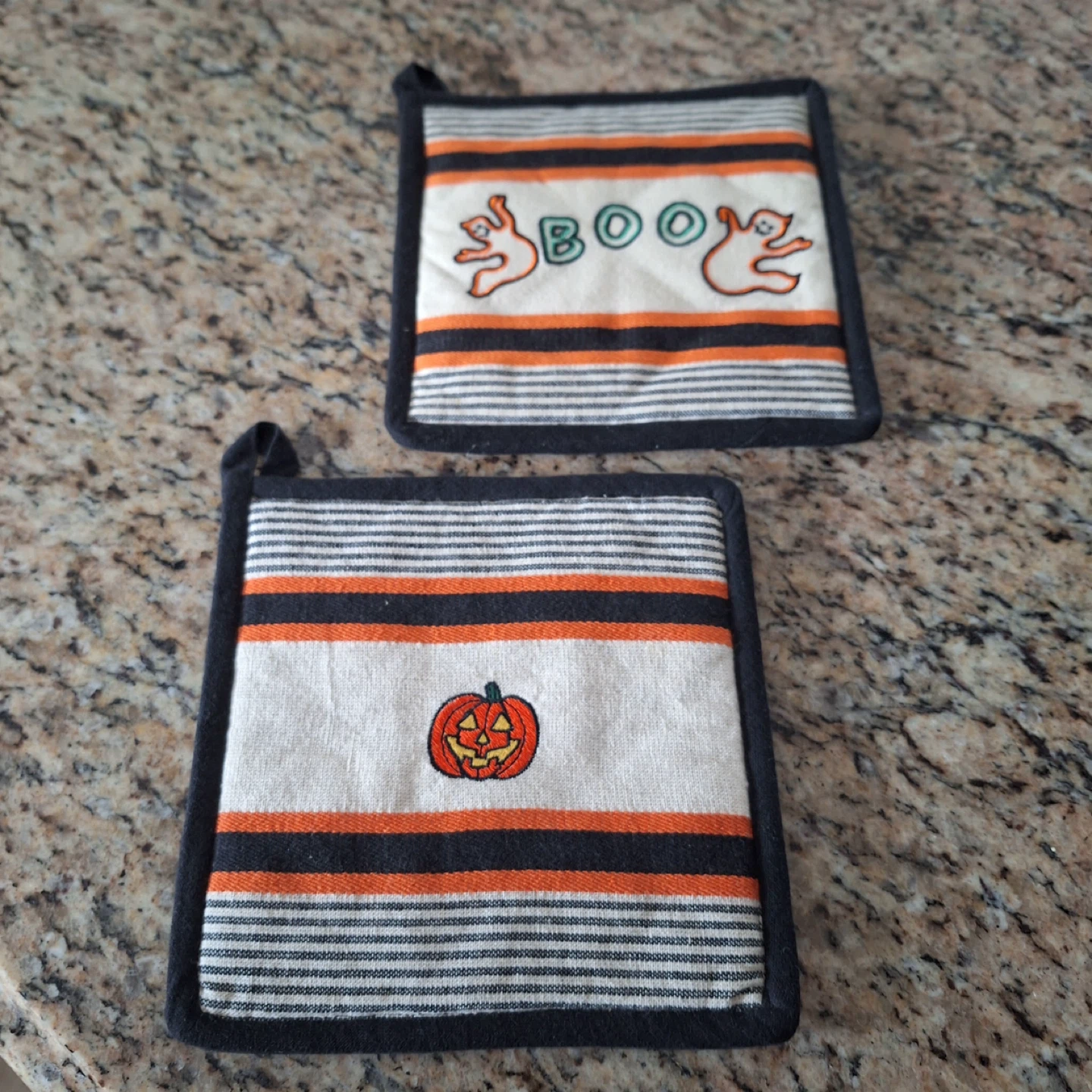 Halloween-Themed Potholders