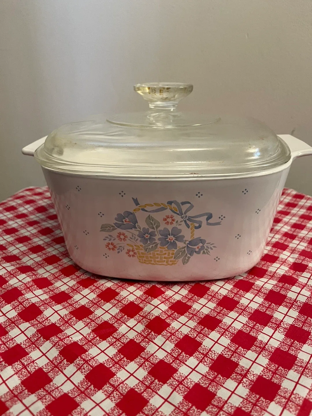 Vintage Corelle Casserole Dish with Lid