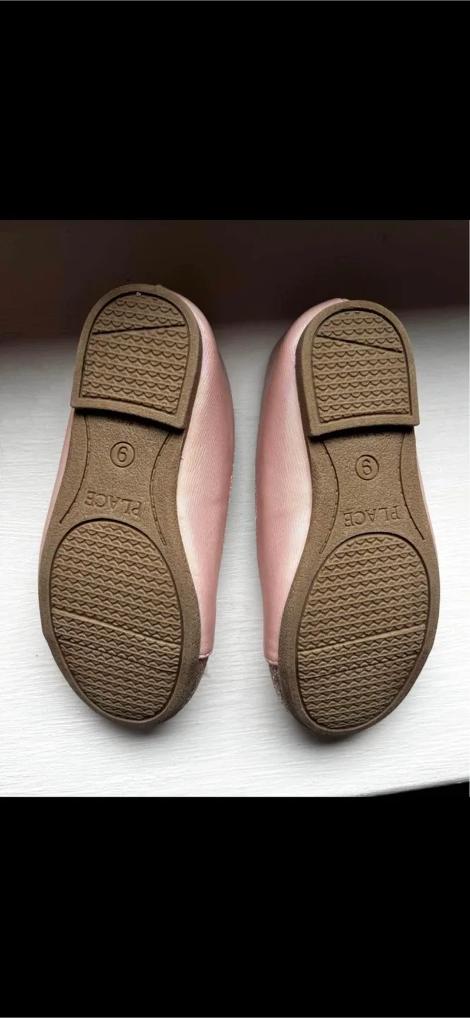 Pink Glitter Ballet Flats - Size 9 image indicator(2)