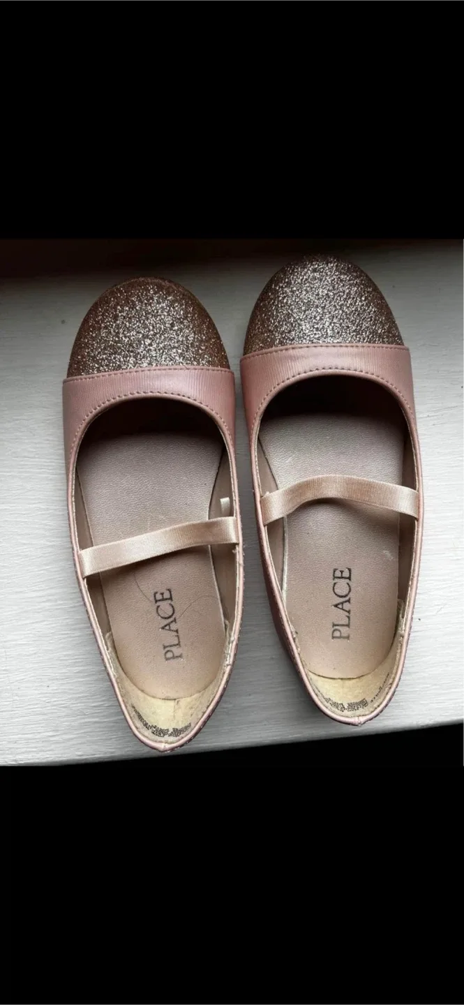 Pink Glitter Ballet Flats - Size 9 image indicator(3)