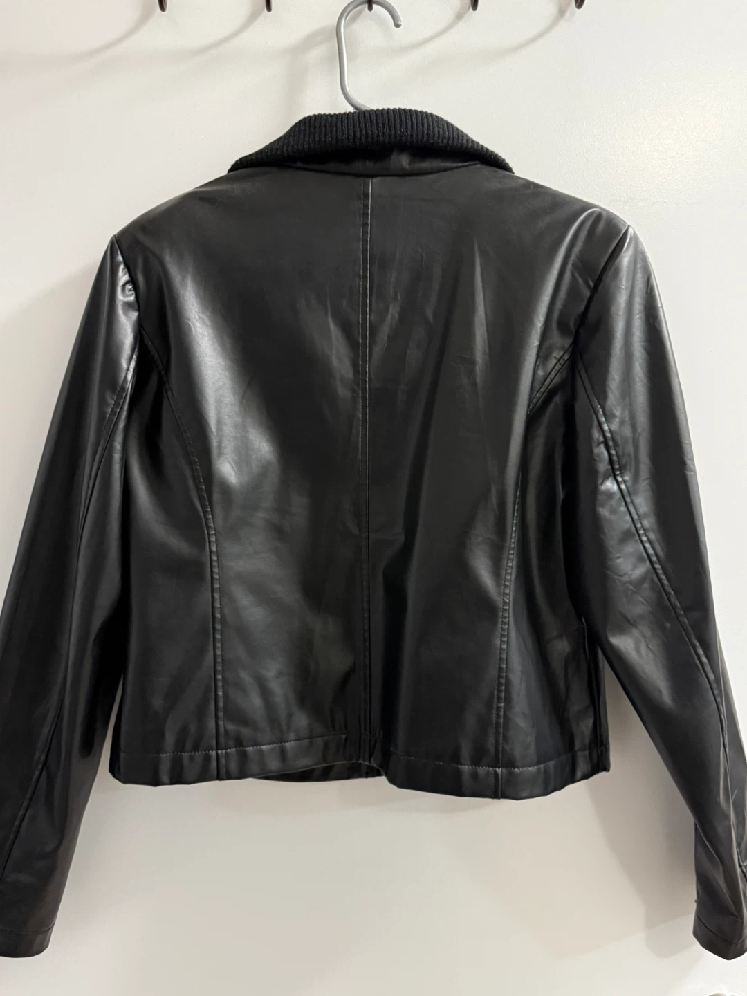 Faux Leather Jacket - Size M - photo 2