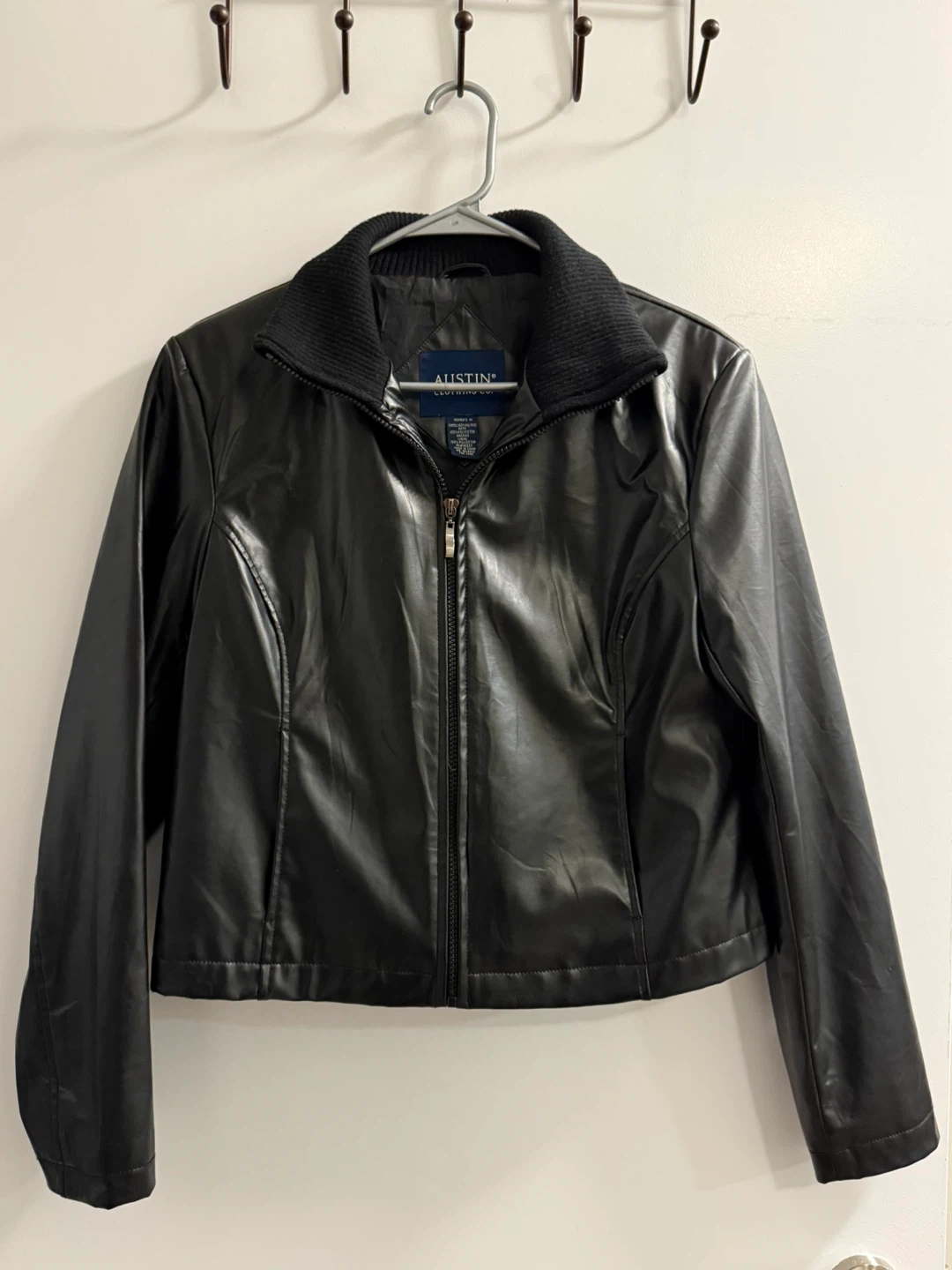 Faux Leather Jacket - Size M