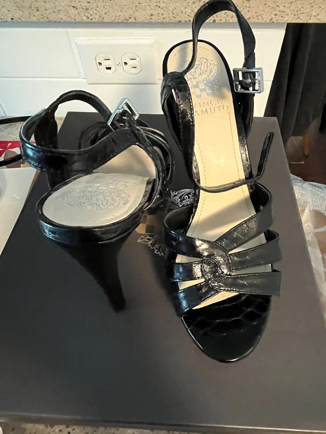 Vince Camuto Black Heels Size 7.5 - photo 2