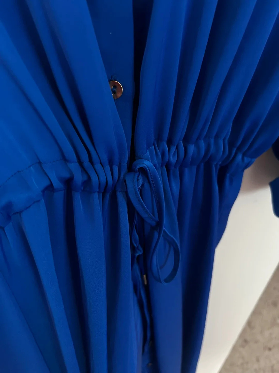 Satin belted midi dress- size M image indicator(3)