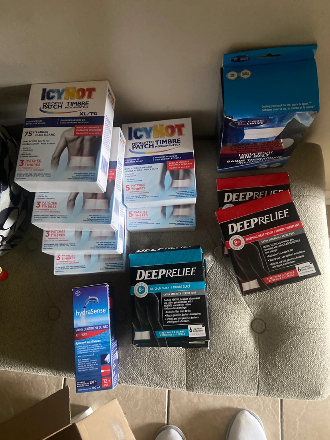 Deep Relief & Icy Hot XL Medicated Patches