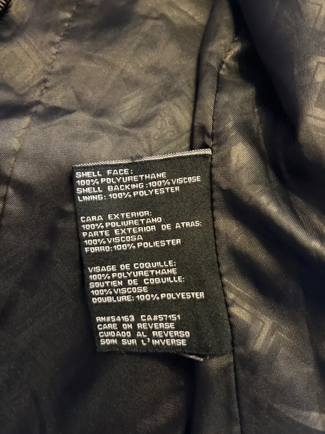 Jessica Simpson Black Faux Leather Jacket - Size S image indicator(5)