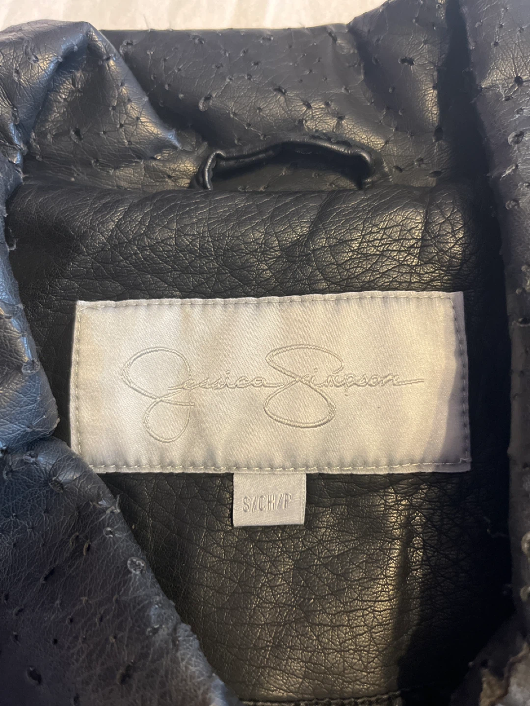 Jessica Simpson Black Faux Leather Jacket - Size S - photo 3
