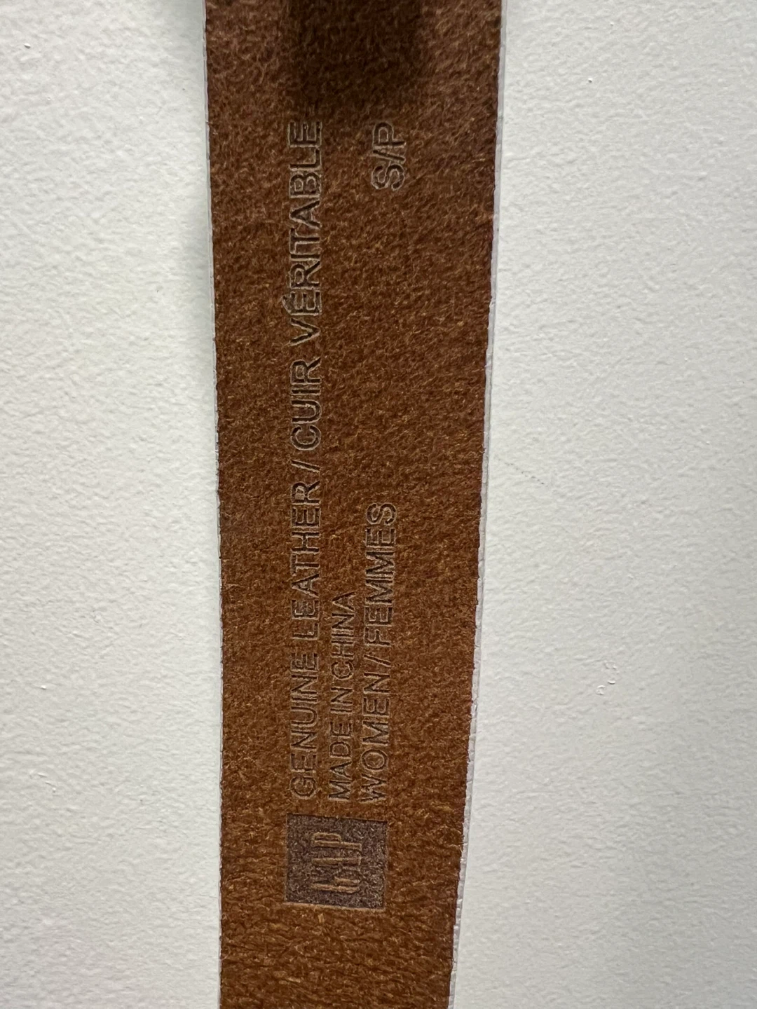 Gap White Leather Belt with Rhinestone Buckle - Size S/P - photo 4