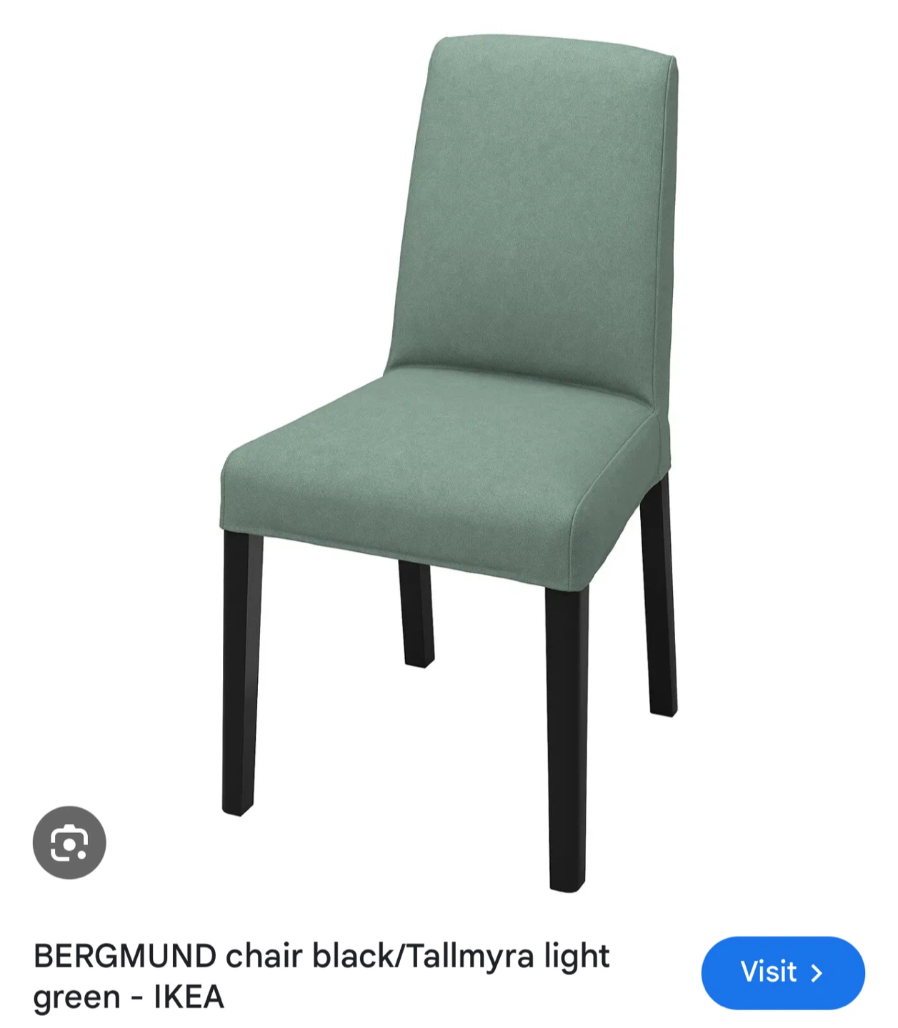Set of 4 IKEA Bergmund Chair Tallmyra Light Green - photo 2