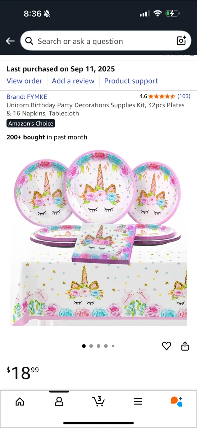 Unicorn Birthday Decorations, New image indicator(2)