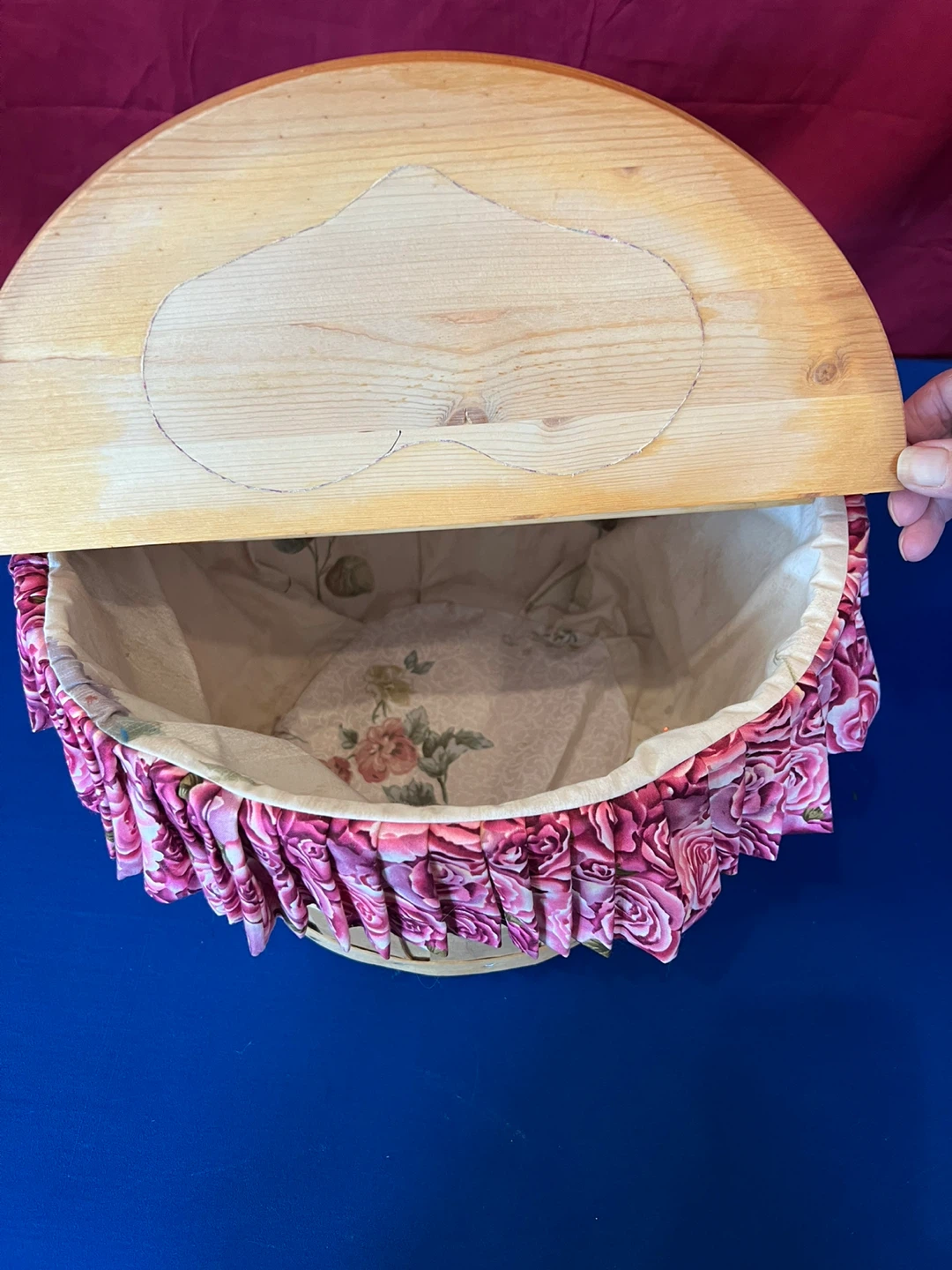 Handmade Wooden Craft Basket - photo 3