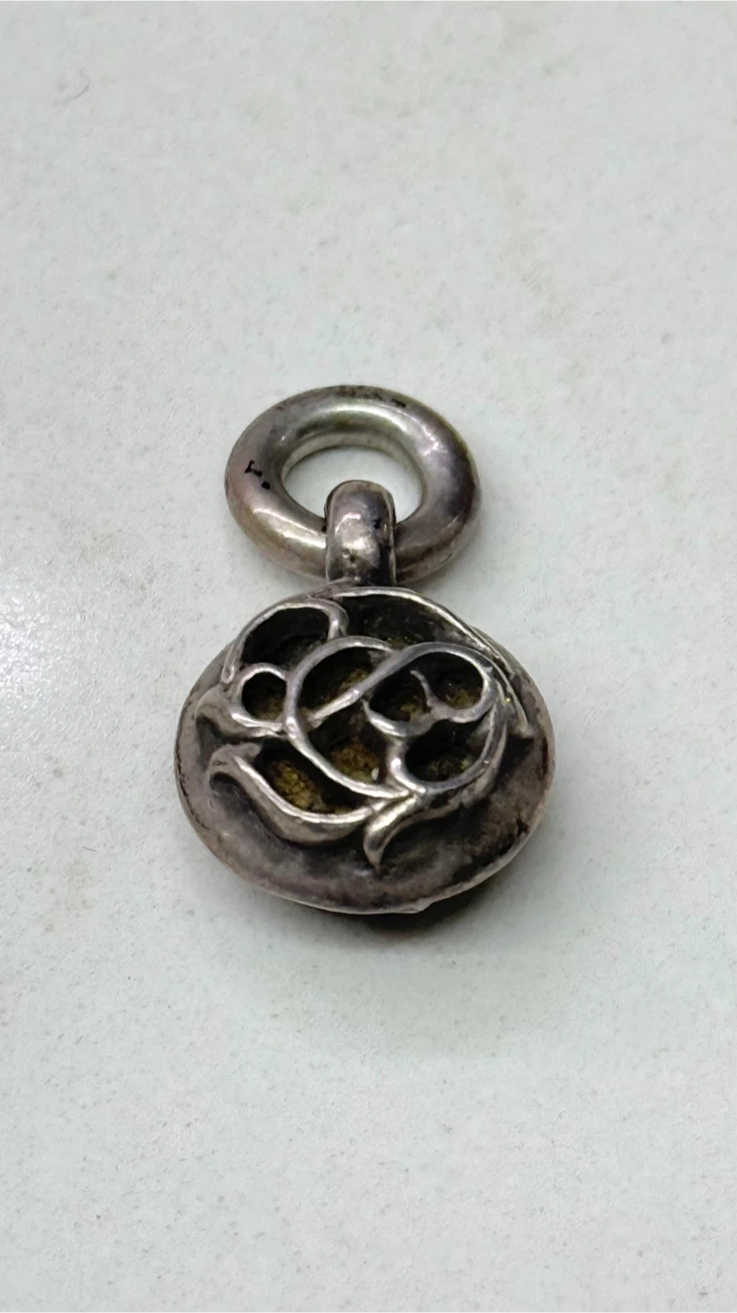 Sterling Silver chrome Hearts Charm Pendant