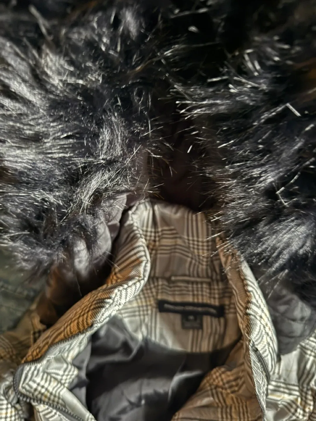 French Connection Plaid Puffer Jacket XS image indicator(5)