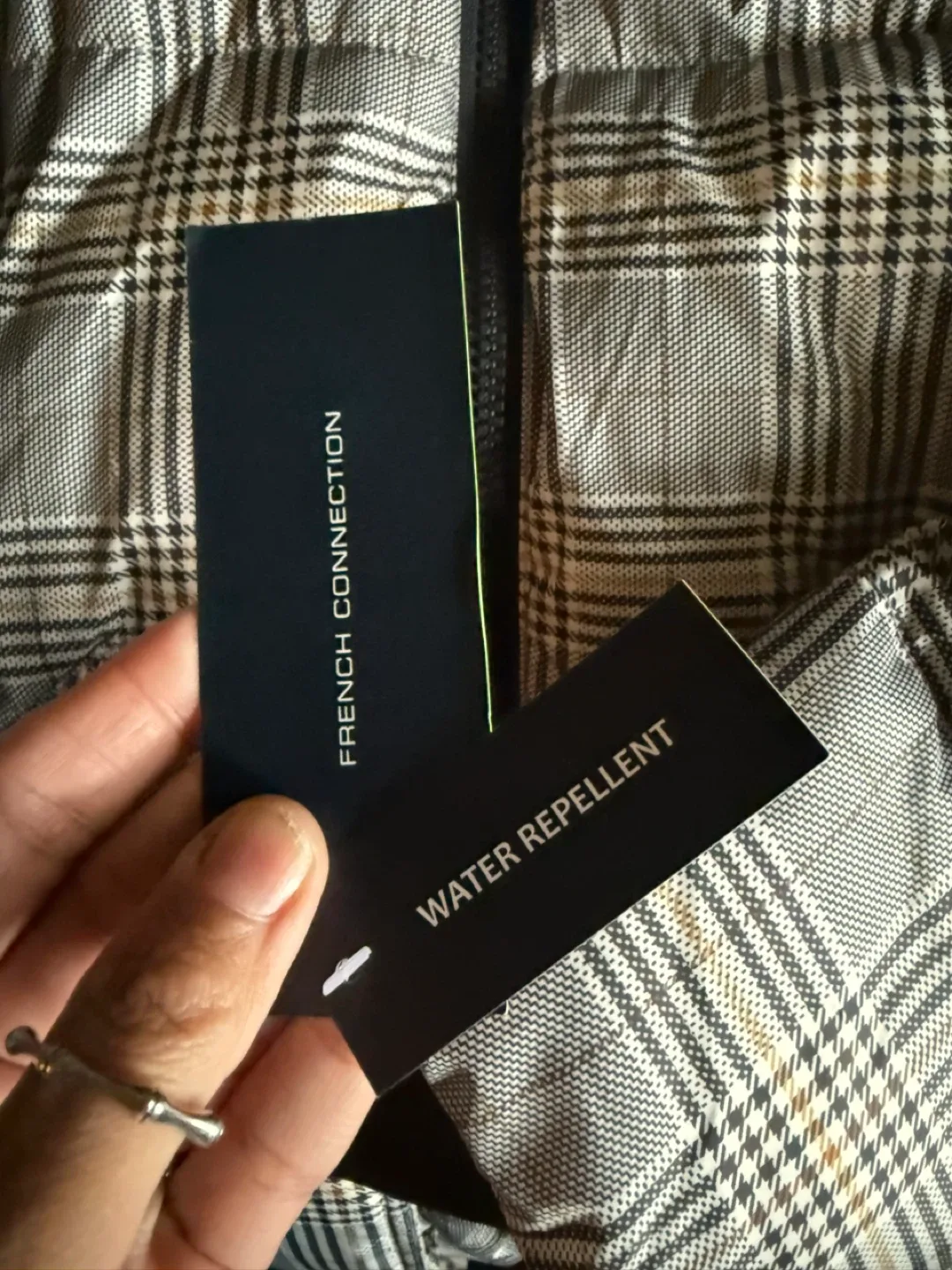 French Connection Plaid Puffer Jacket XS image indicator(3)