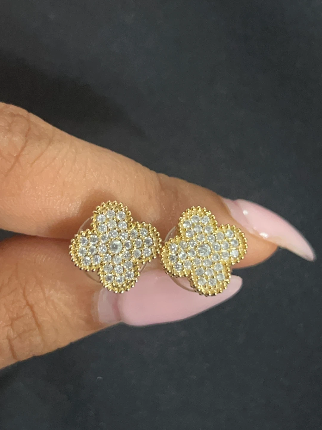 Gold Clover Earrings