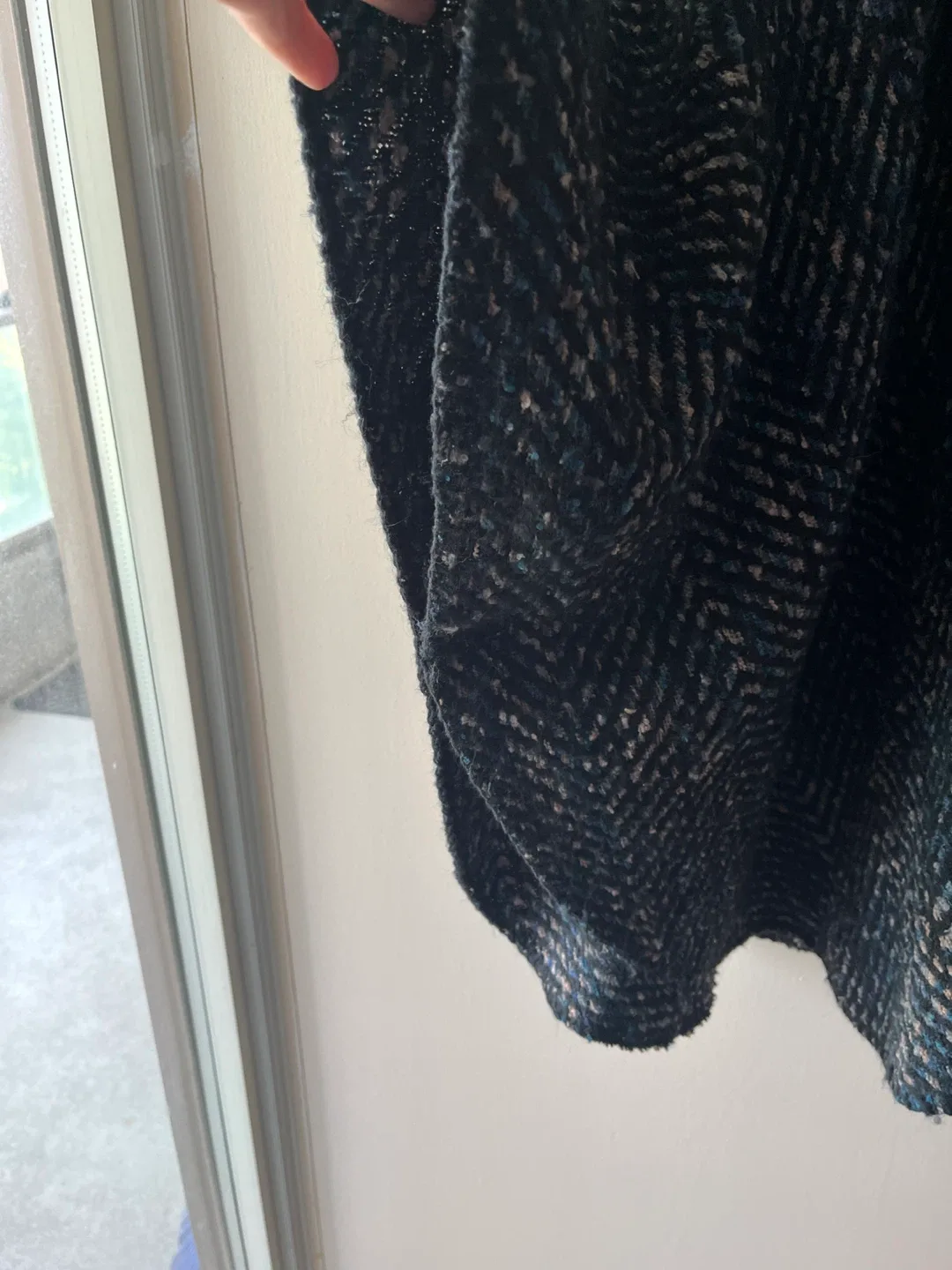 Tweed Cape/ Poncho with Faux Fur Collar image indicator(3)