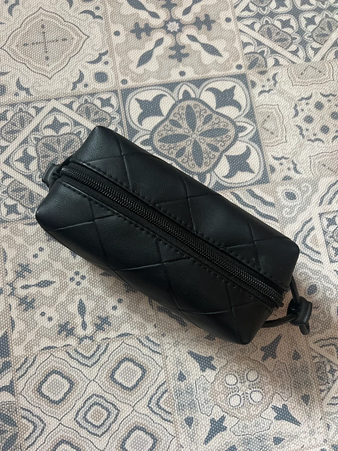 Sephora Black Quilted Makeup Bag thumbnail