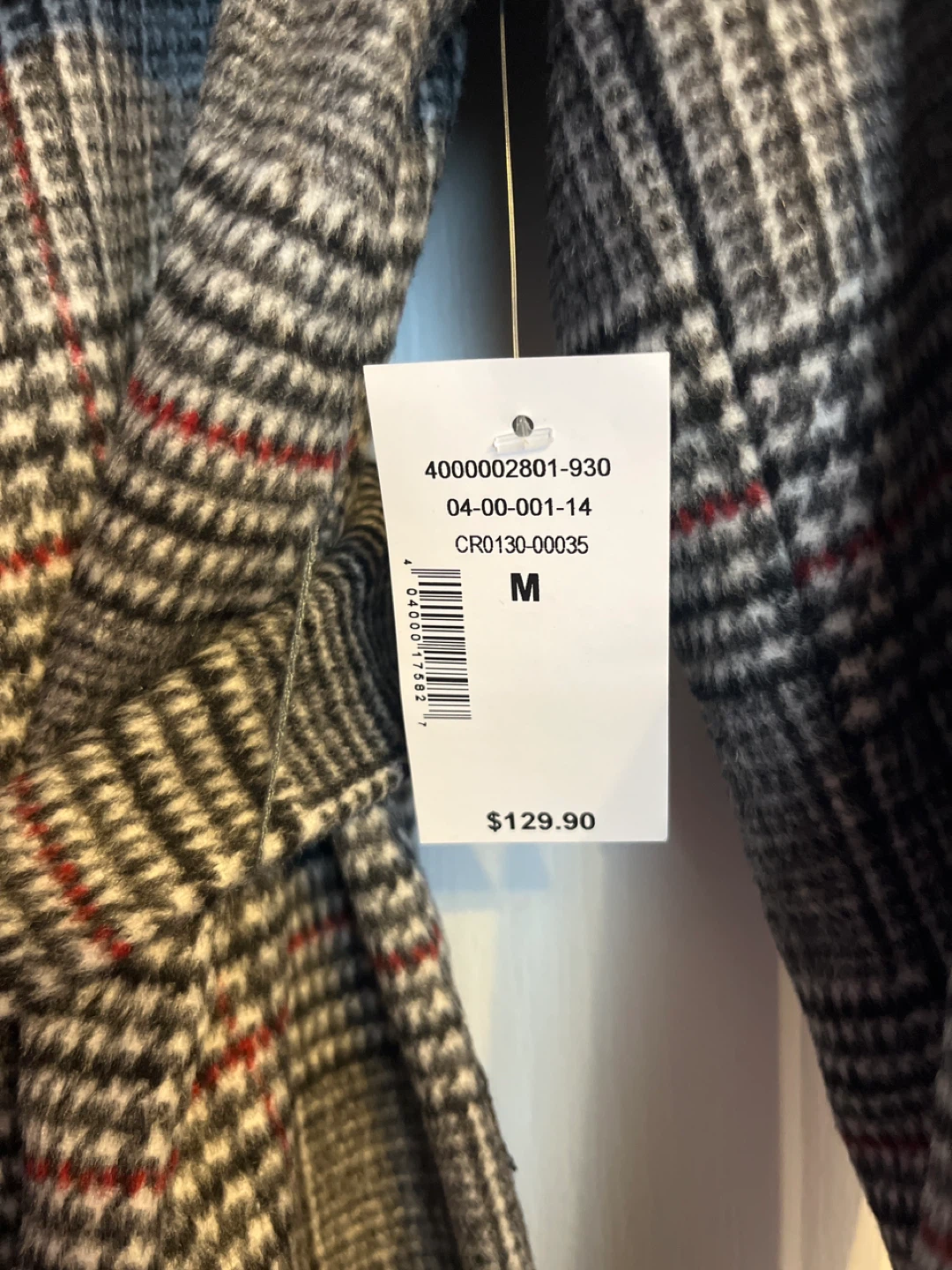 Cleo Plaid Coat - Size M - photo 4