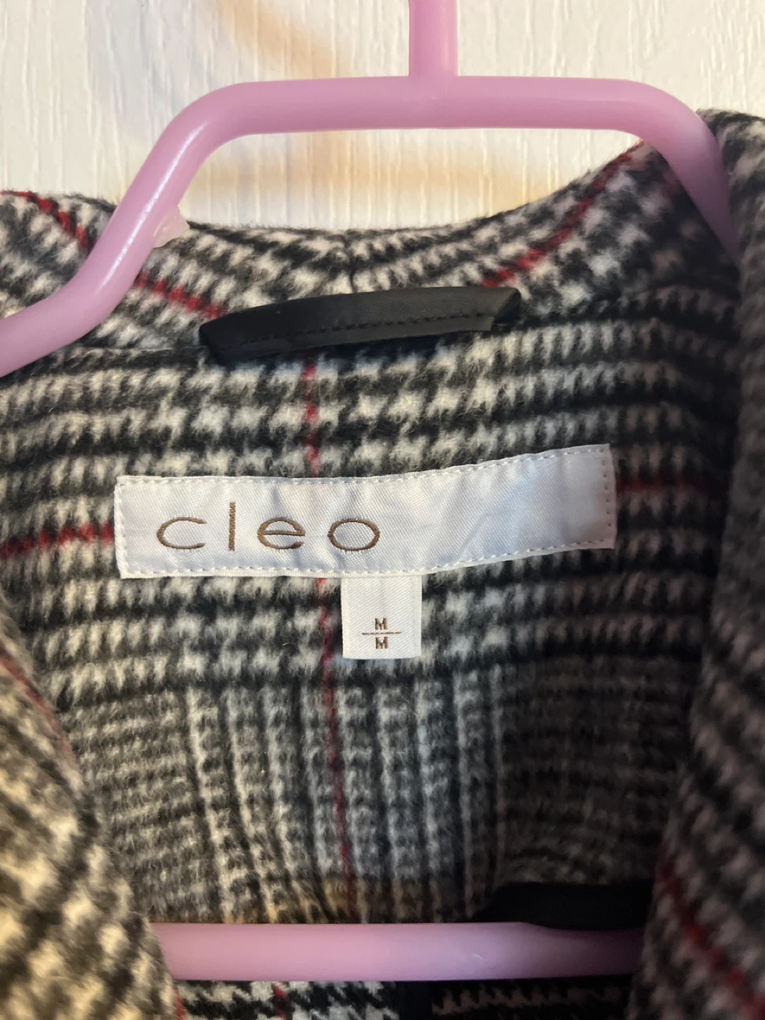 Cleo Plaid Coat - Size M - photo 3
