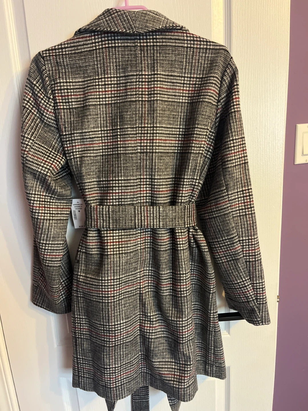 Cleo Plaid Coat - Size M - photo 2