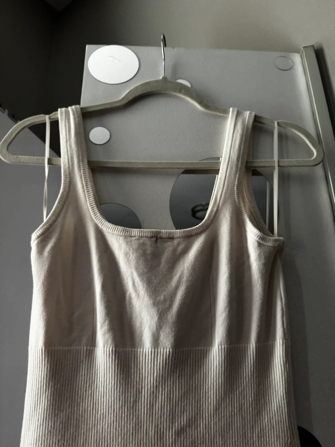 Guess Cream Ribbed Button-Down Dress image indicator(4)