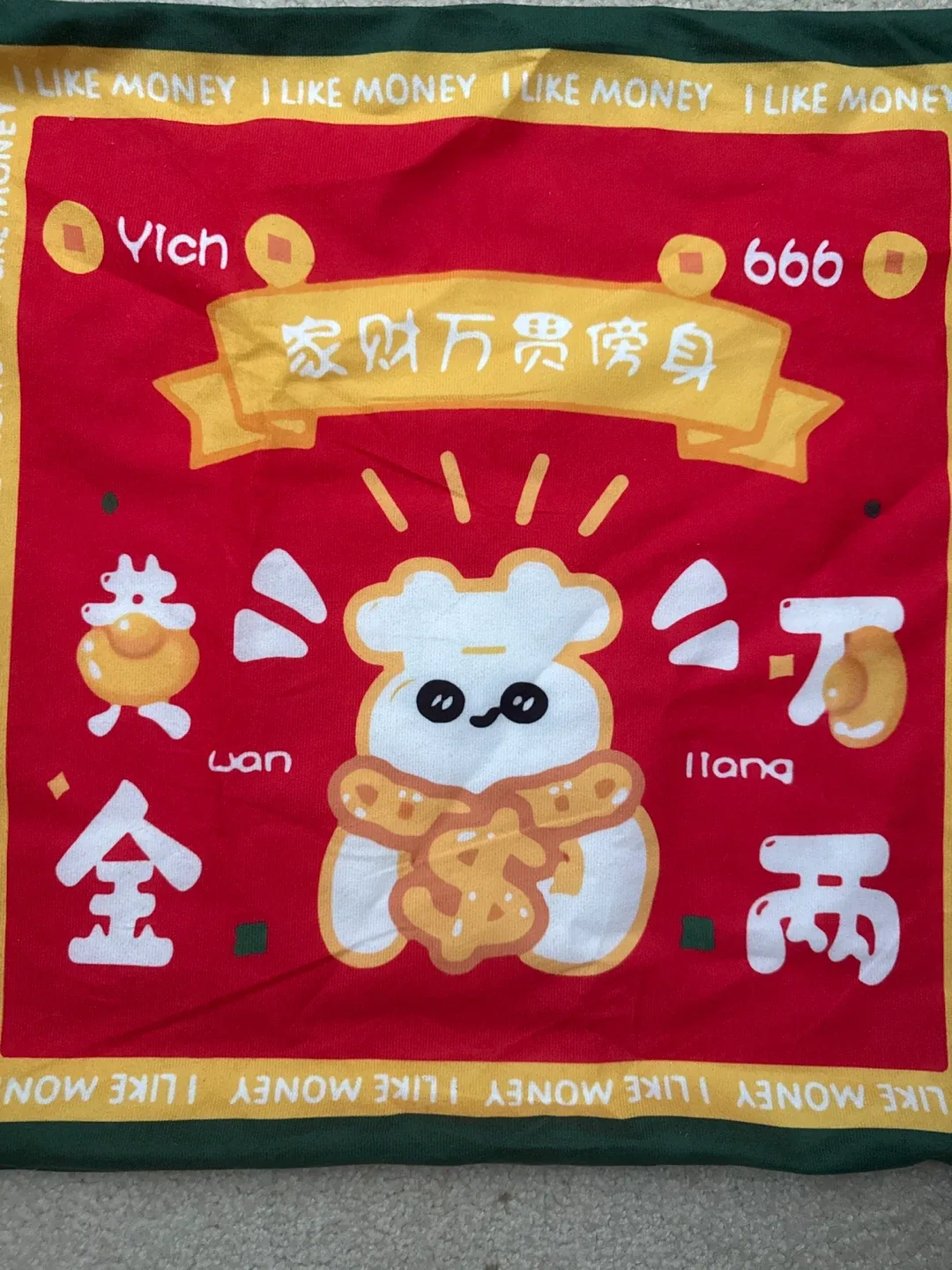Red Lucky Money pillow cover thumbnail