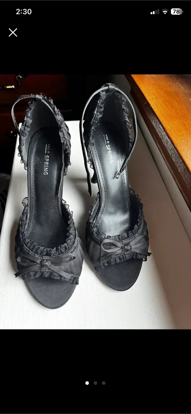 Open toe high heel shoes Size 8 (Final Price) thumbnail
