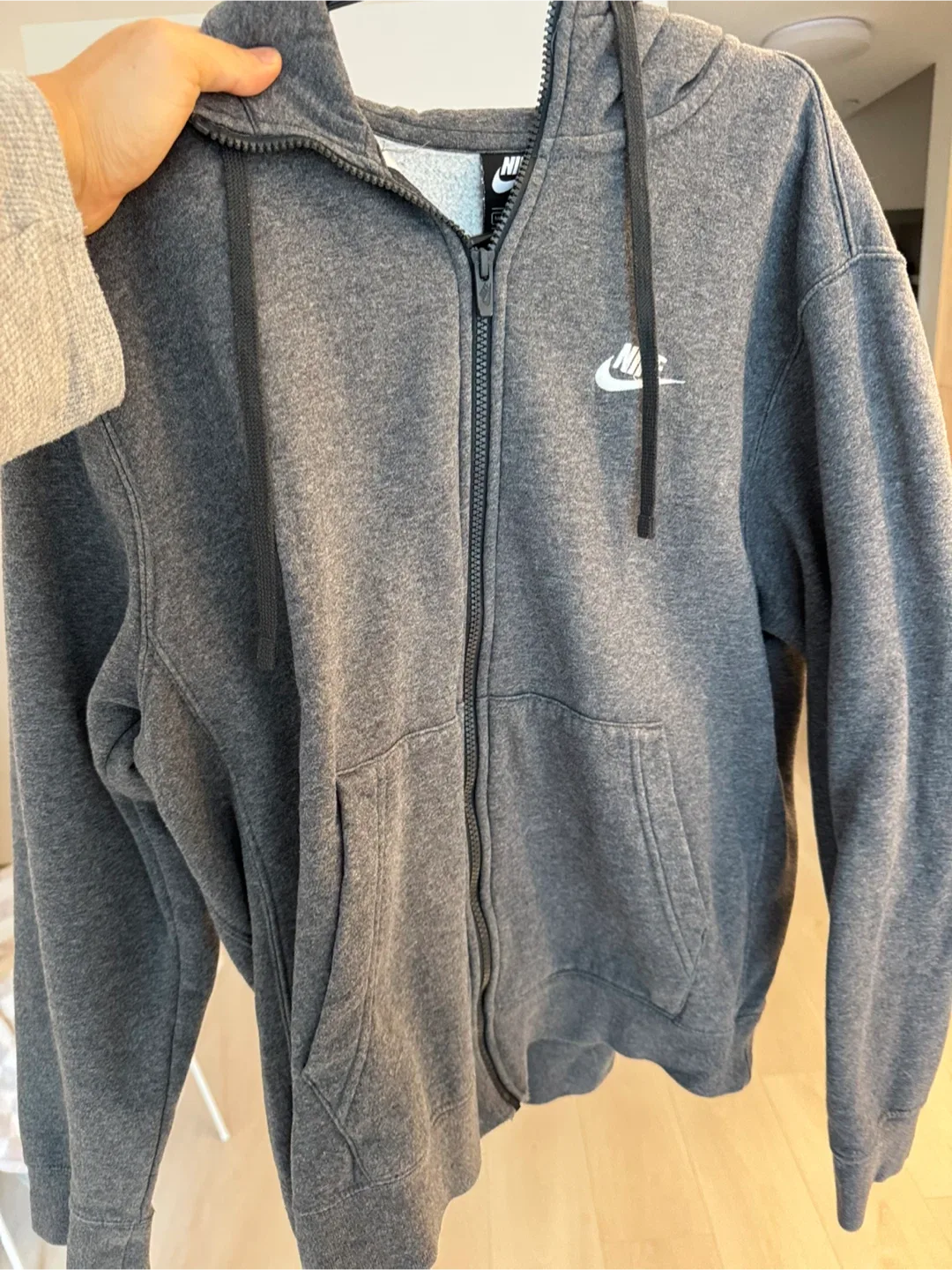 Nike Grey Full Zip Hoodie image indicator(2)