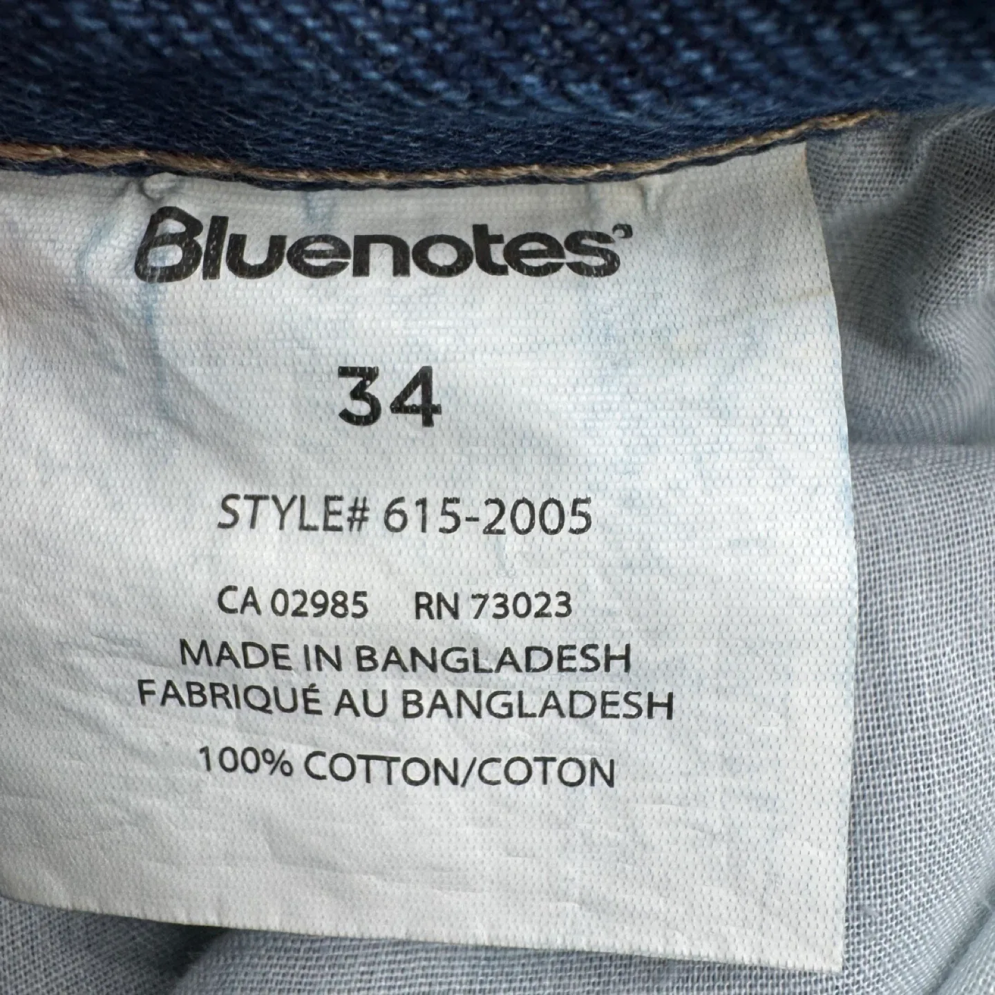 Bluenotes Denim Slim Fit Jean Shorts Men's Size US 34 image indicator(7)