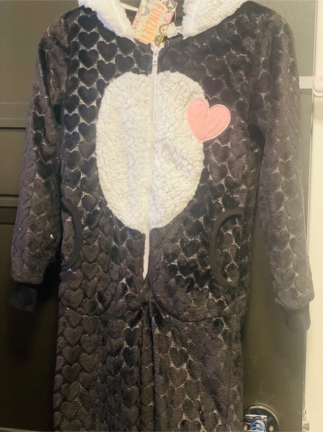 Funzie Time 7/8 Black Onesie ( Small) - photo 2