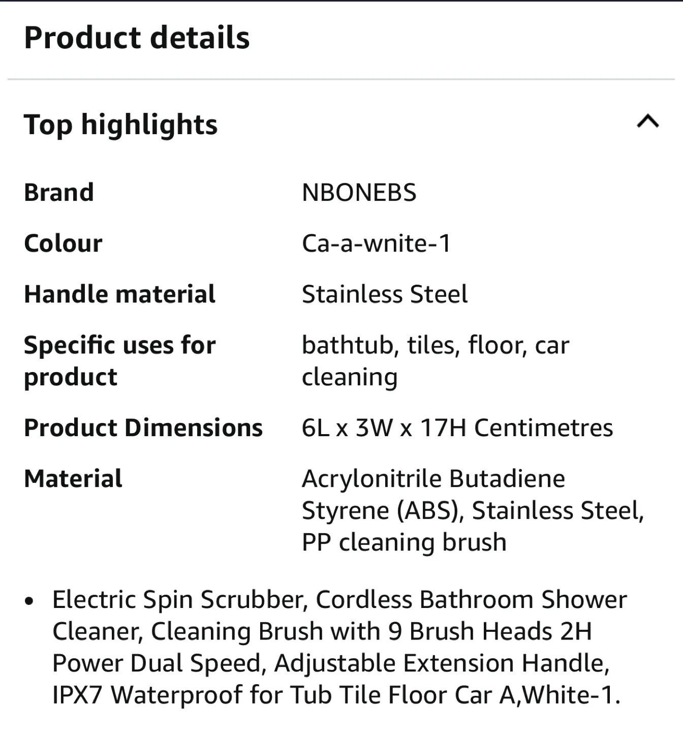 NBONEBS Electric Spin Scrubber - Like New! image indicator(2)