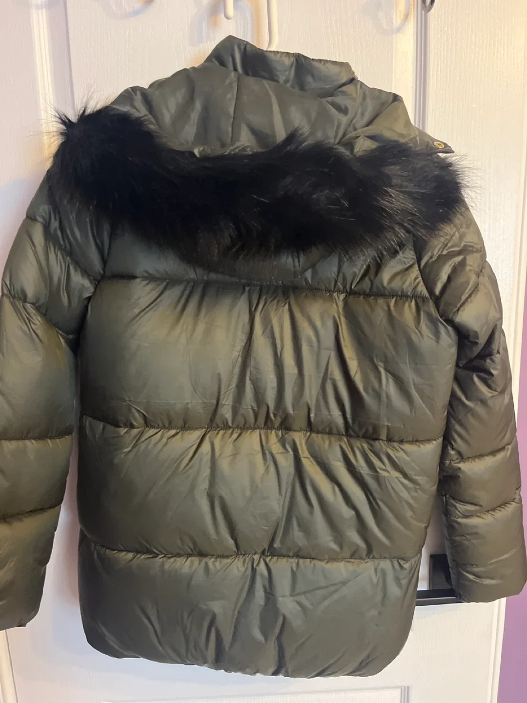 Cleo Olive Green Puffer Jacket - Size L image indicator(2)