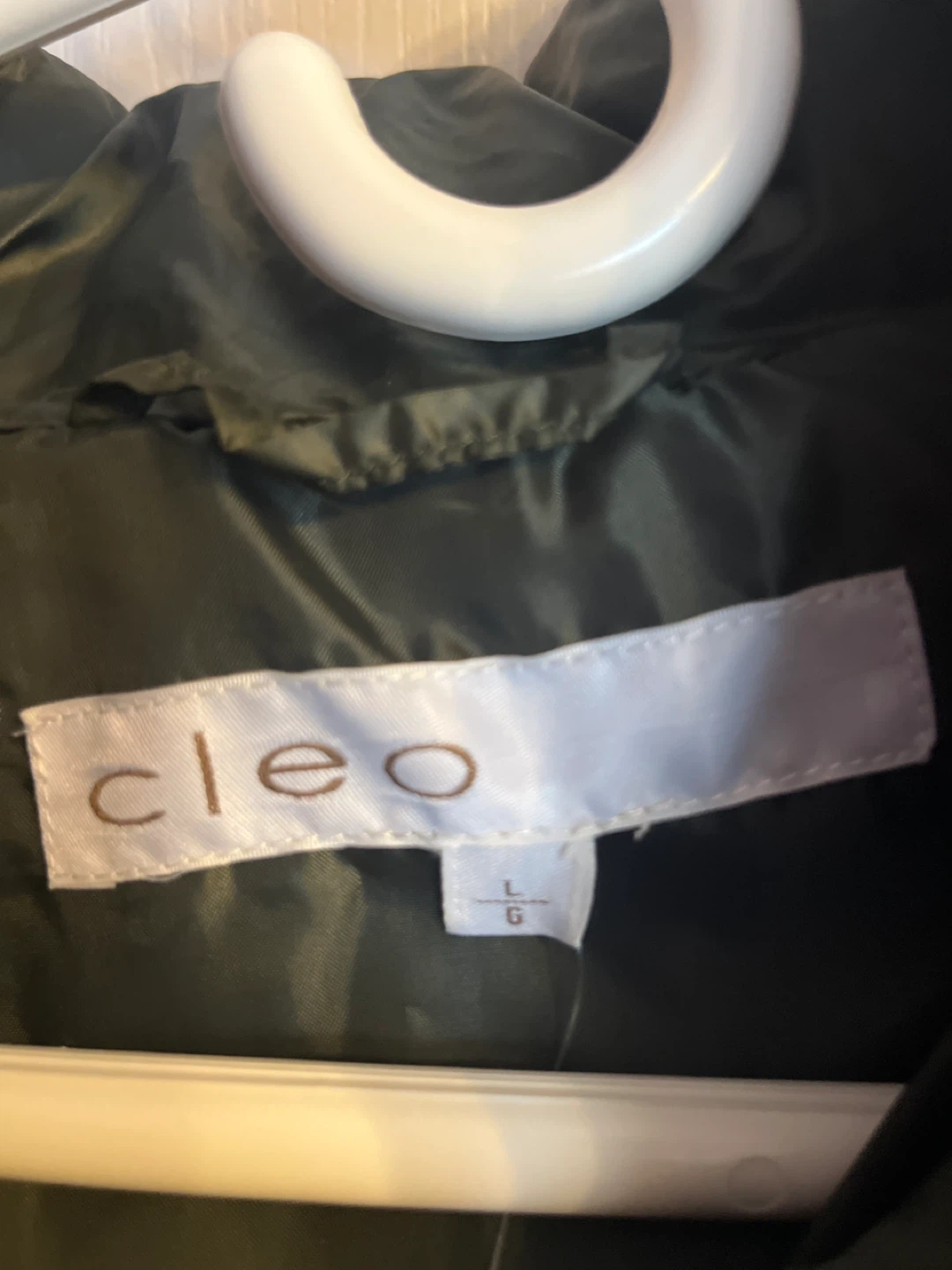 Cleo Olive Green Puffer Jacket - Size L - photo 3