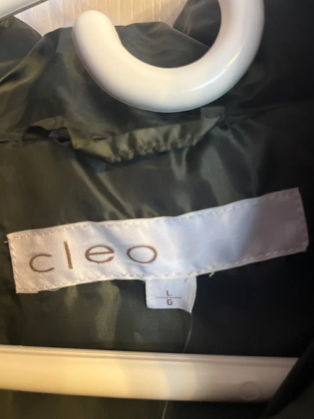 Cleo Olive Green Puffer Jacket - Size L image indicator(3)