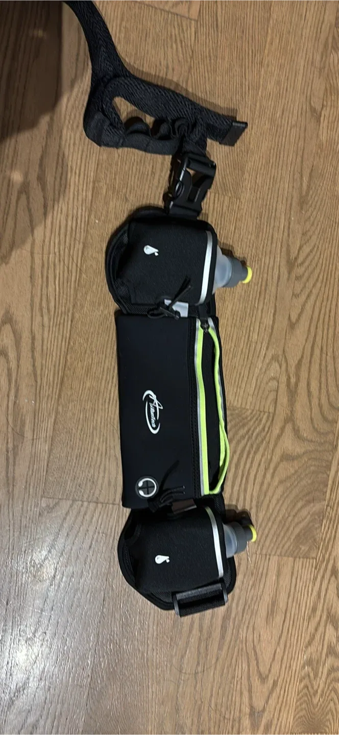 Fitletic Hydration Belt with Bottles - Black thumbnail