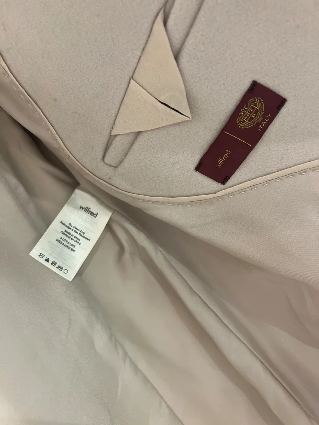 Wilfred Coat - Size XS - Beige image indicator(2)