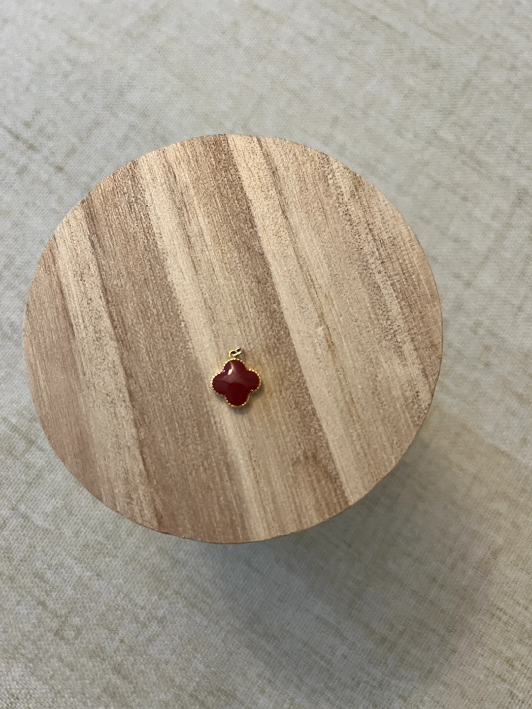 Red Four-Leaf Clover Pendant