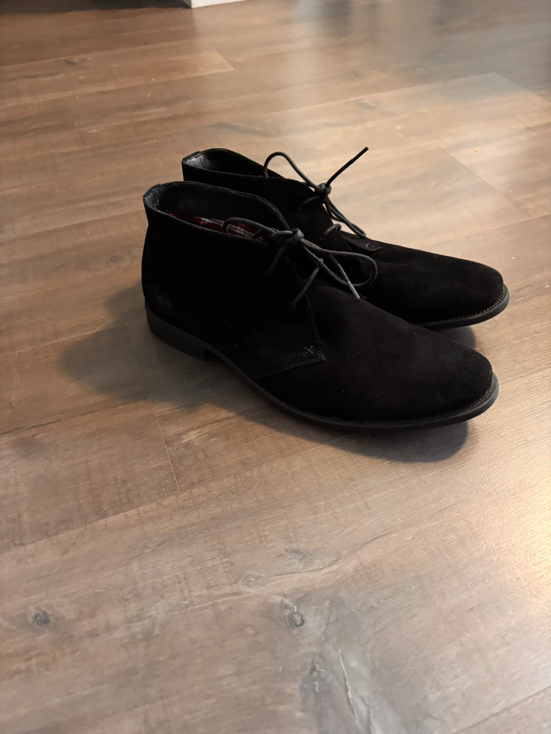 Black Suede Chukka Boots size 8
