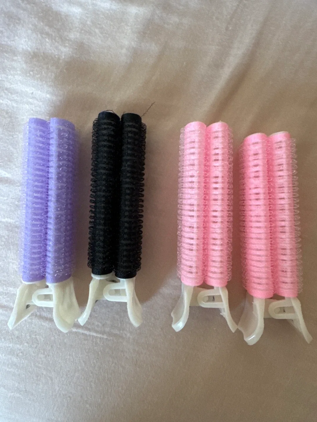 Hair Rollers - Pink, Purple, Black thumbnail