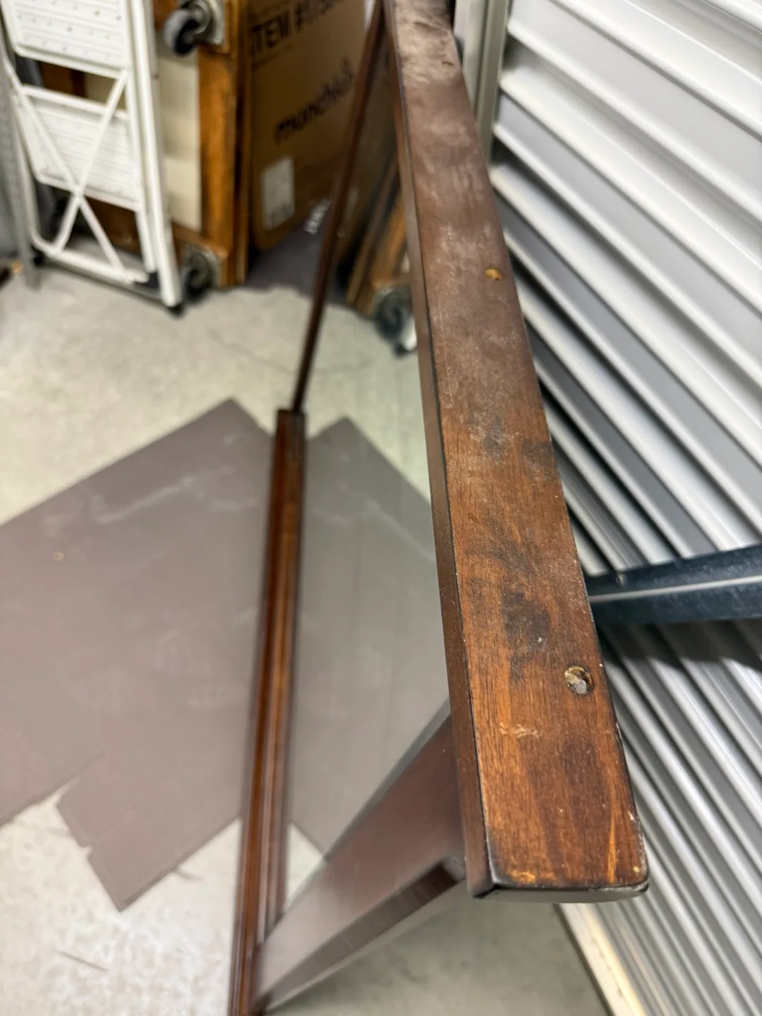 Wood Framed Wall Mirror image indicator(3)