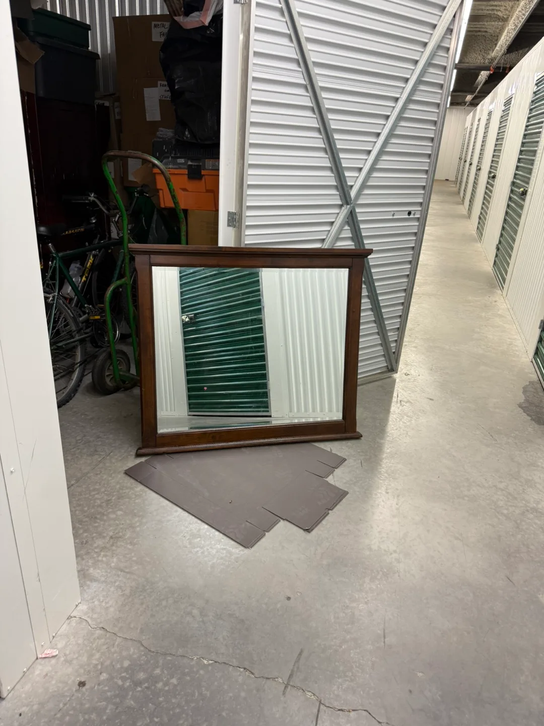 Wood Framed Wall Mirror image indicator(4)