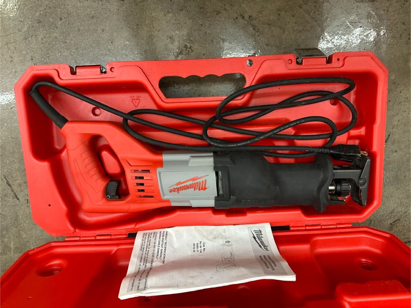 Milwaukee 6509-31 Reciprocating Saw w/ Case