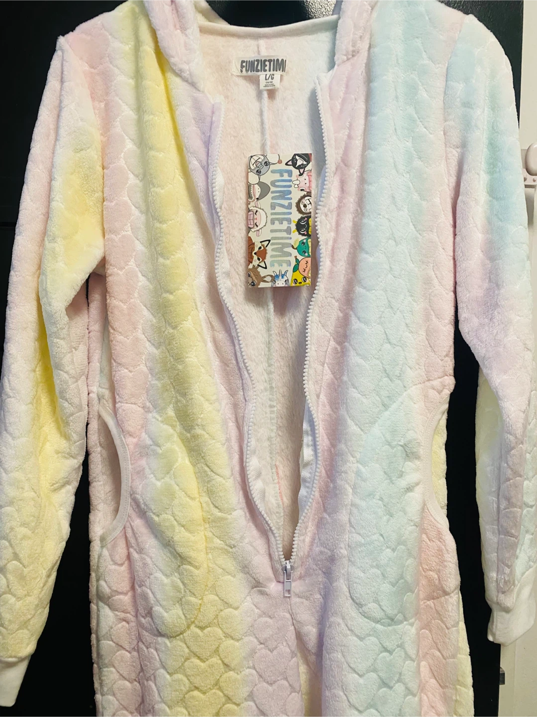 New( Unused) Funzie Time Unicorn Onesie - Size L/G - photo 4