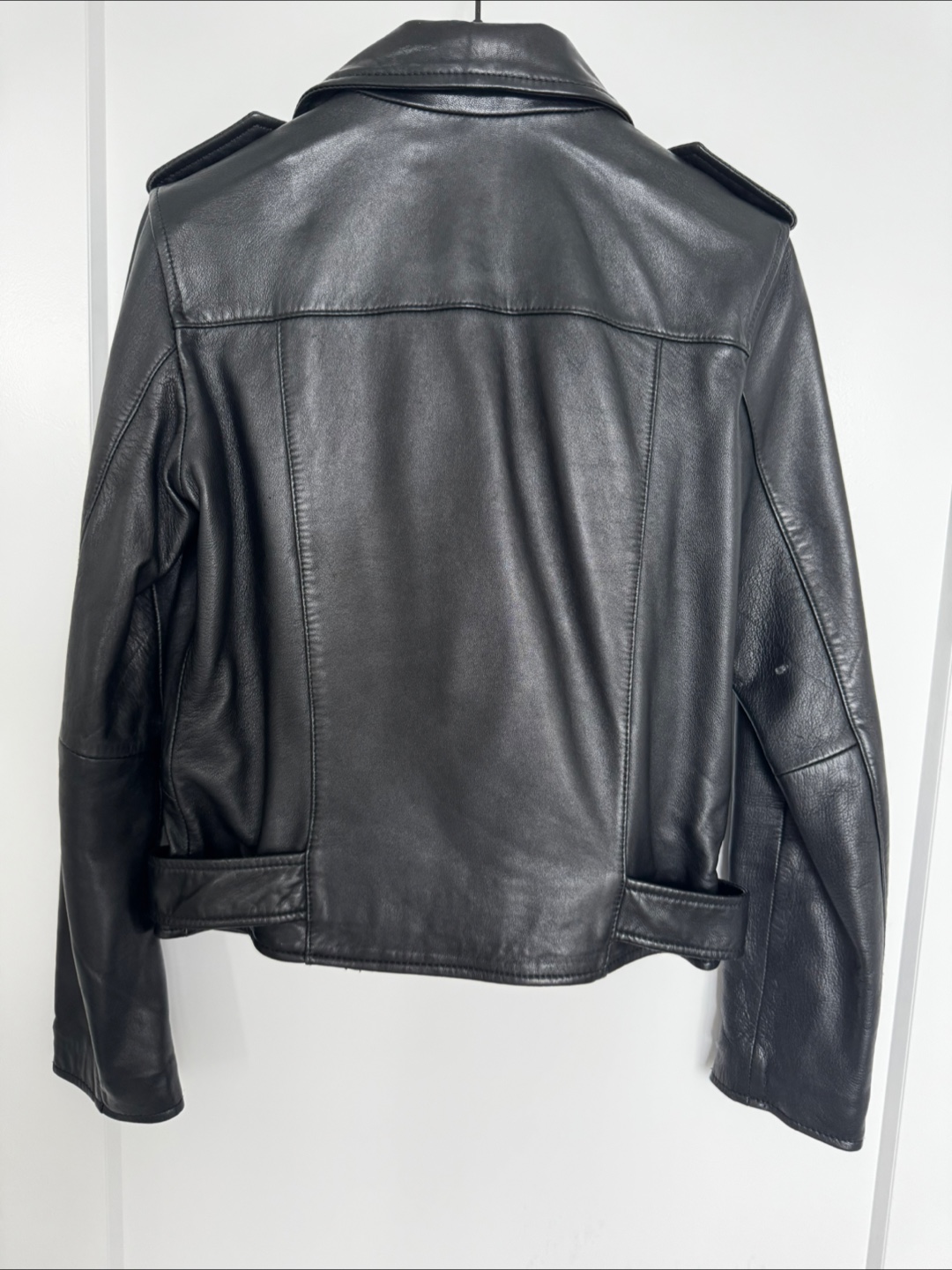AllSaints Balfern Leather Biker Jacket - US 2 - photo 4