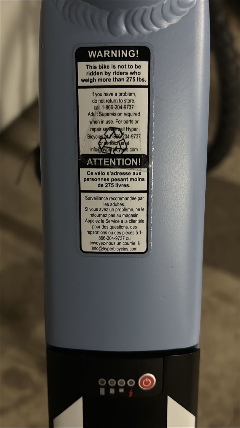 Hyper E-Ride Electric Assist Bike - Blue - photo 3