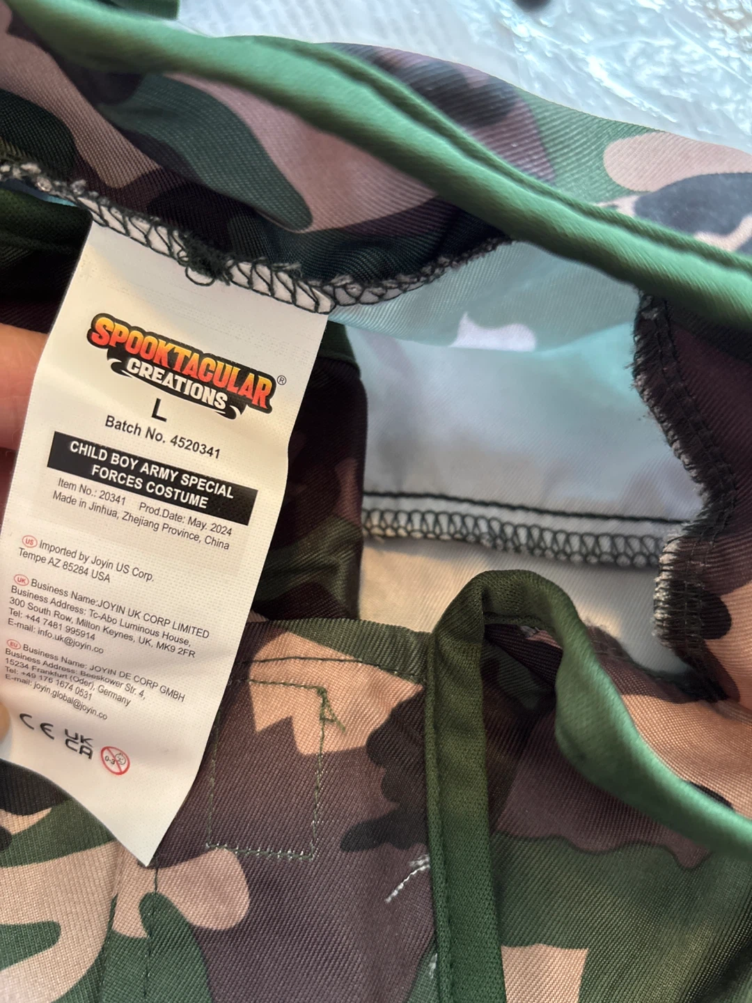 Spooktacular Creations Army Force Costume - Size L - photo 3
