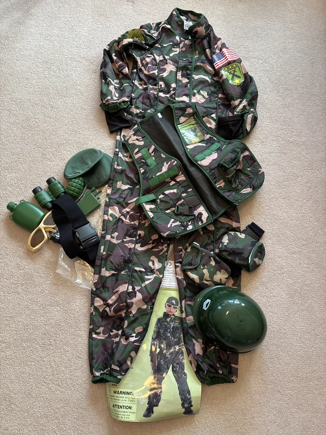 Spooktacular Creations Army Force Costume - Size L image indicator(2)