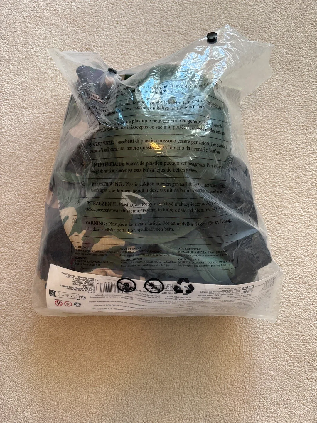 Spooktacular Creations Army Force Costume - Size L image indicator(4)