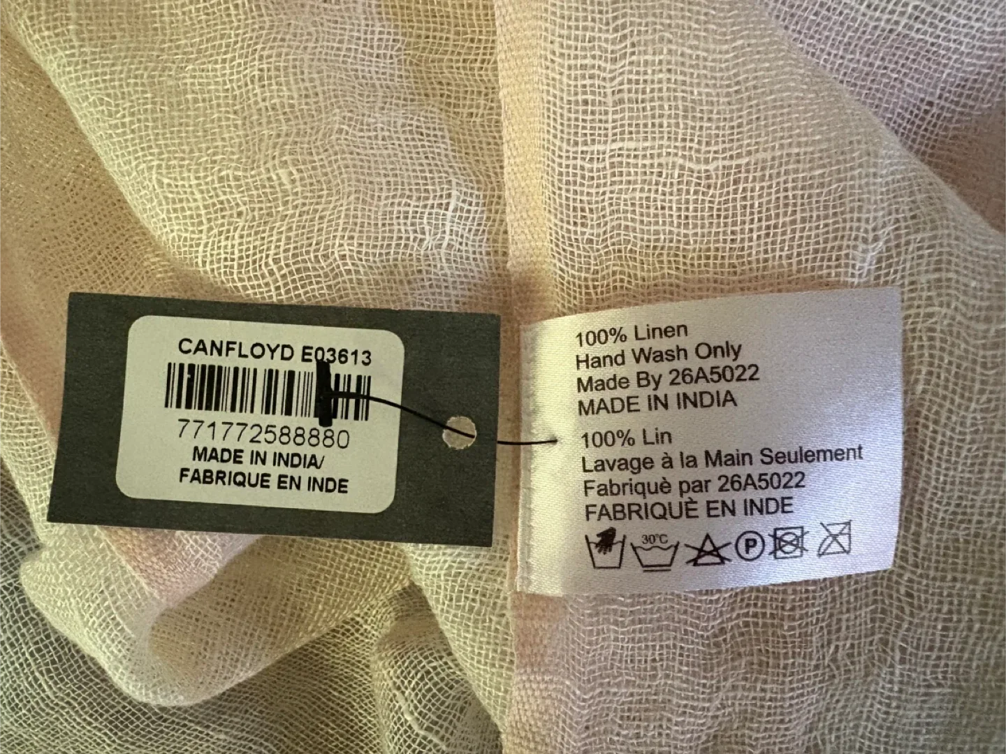 100% Linen Scarf image indicator(4)