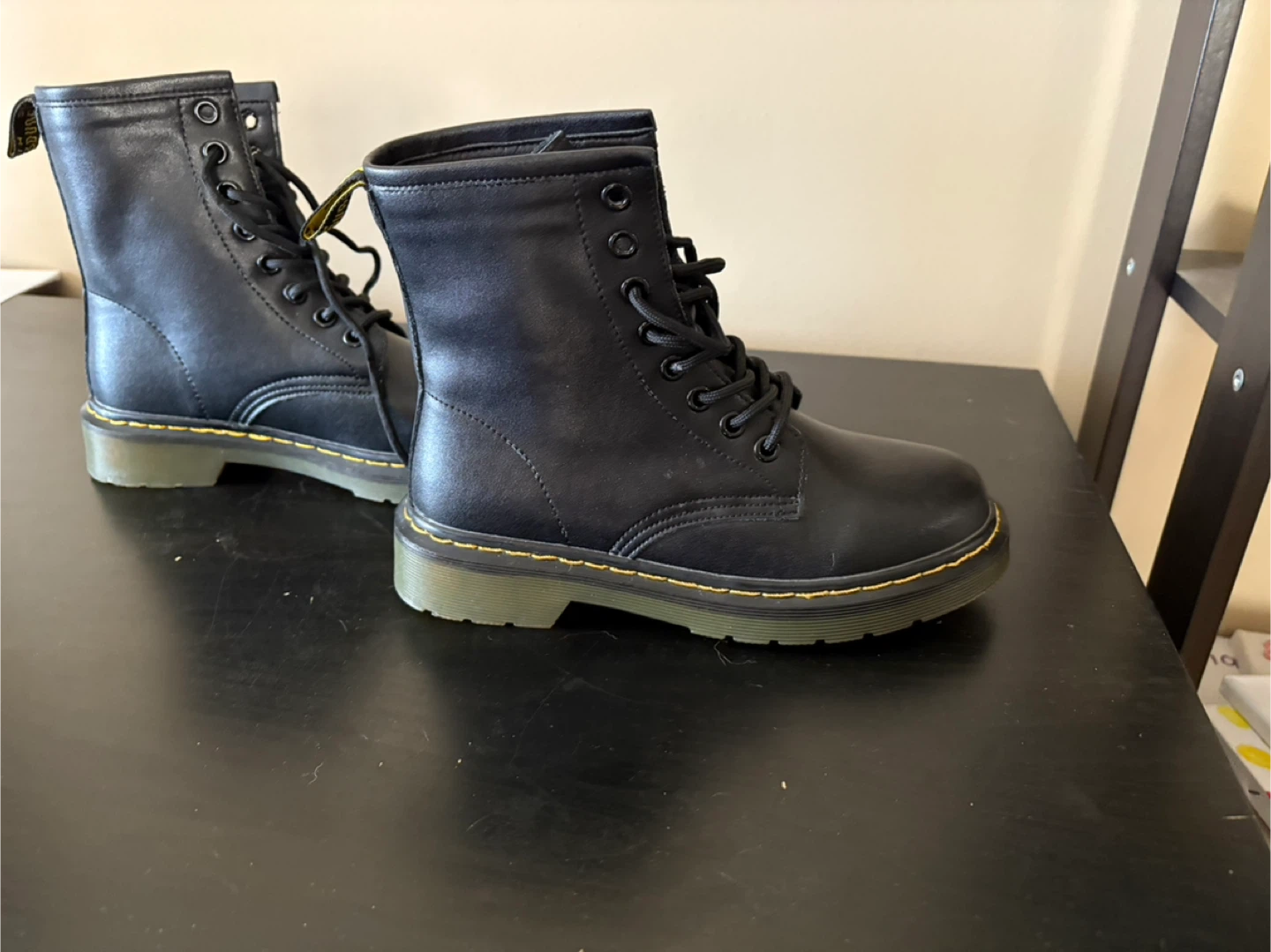 Dr. Martens 1460 Smooth Black Leather Boots - photo 2